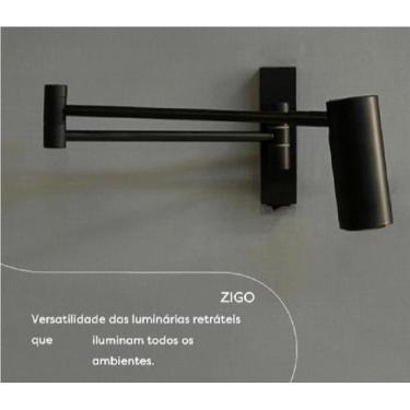 Imagem de Arandela Poliéster Flexível com Interruptor Preto 1xM16 IP20 - no-bran