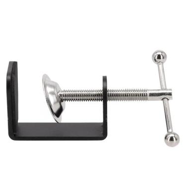 Imagem de Suporte De Mesa Em Forma De C Com Almofada De Silicone E Base De Metal