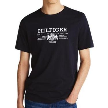 Imagem de Camiseta Tommy Hilfiger Logo Bordado Nautical Monotype Marinho-Masculino
