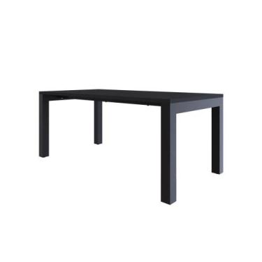Imagem de Mesa de Jantar Bronx U 180x90x77cm - Compace, Preto TX/Est.Preta