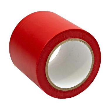 Imagem de Fita Demarcação Solo 10cm X 30MT - Furnapack, Vermelho
