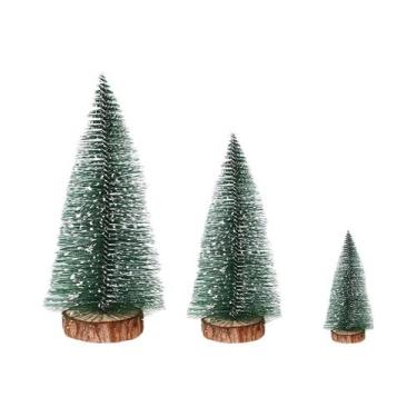 Imagem de Conjunto De Mini Árvores De Natal 3 Peças 10-20cm Decorações De Mesa A