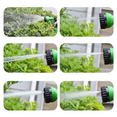 Imagem de Mangueira Jardim Expansível 30 Metros Resistente Jatos D Água Cor:Verde