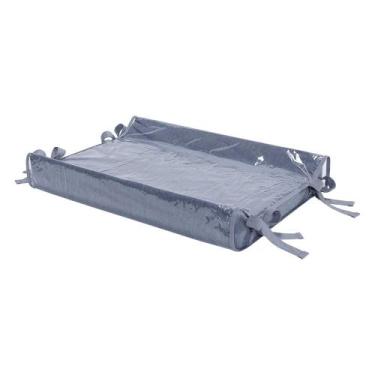 Imagem de Trocador Anatômico Linho Com Capa Plástica Impermeável Removível - Bat