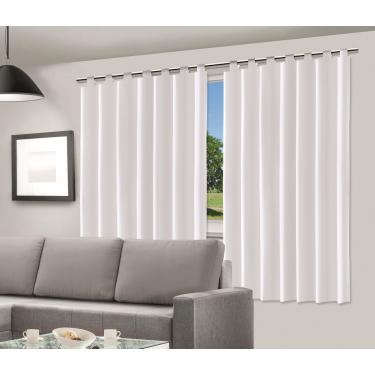 Imagem de Blackout para Varão Dupla Face 200x140cm Vida Pratika Branco