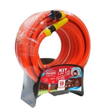 Imagem de Mangueira Trançada Jardim Extra Forte Com Suporte Ar E Água Com Bitola 1/2" E Espessura 2,3mm Durín