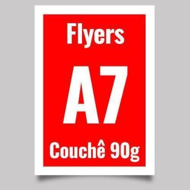 Imagem de 1.500 Panfletos Flyers Personalizados 7,4x10,5cm (A7) 90g - Artsim Pro