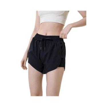 Imagem de Shorts Esportivos Femininos De Cintura Alta De Secagem Rápida Para Ver