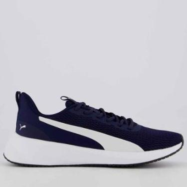 Imagem de Tênis Puma Flyer Lite 3 Marinho e Branco-Masculino