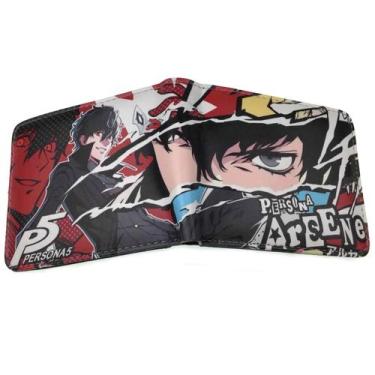 Imagem de Carteiras de couro de anime Wallet Personass Carteira curta dobrável -
