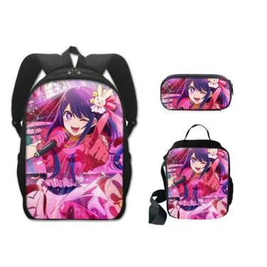 Imagem de Conjunto de mochilas Oshis No Ko Anime School, 3 unidades/lote para cr