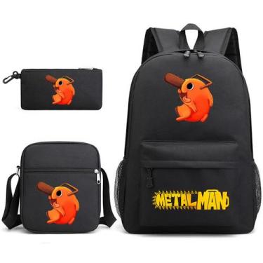 Imagem de Conjunto de mochilas, 3 peças de motosserras de desenho animado Mans P