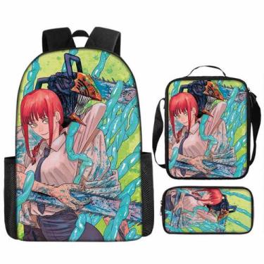 Imagem de Conjunto de mochilas Makimas Cartoon Kids School, 3 peças de motosserr
