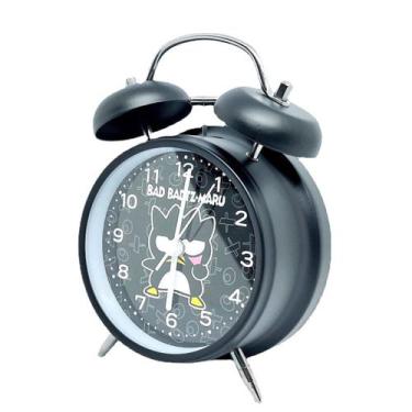 Imagem de Despertador BadBadts Penguin Twin Bell Non Ticking Preto - yiweisai