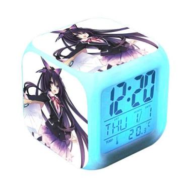 Imagem de Despertador Dates A Lives Square LED Digital com despertador - yiweisa