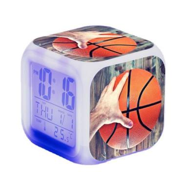 Imagem de Despertador LED digital de anime de basquete com temperatura - yiweisa