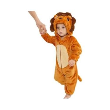 Imagem de Macacão de Flanela para Bebê MICHLEY Carnaval, Fantasia de Capivara co