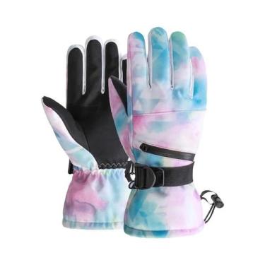 Imagem de Luvas De Esqui Térmicas Unissex Impermeáveis E À Prova De Vento, Luvas