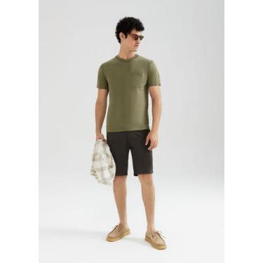 Imagem de Bermuda Básica Masculina Chino Reta Em Sarja - Hering Adulto, 048, Ver