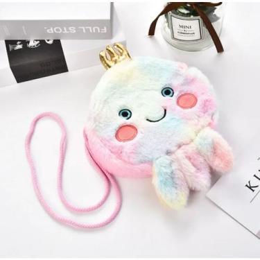 Imagem de Bolsa Infantil de Pelúcia Unicórnio, Gatinha, Sapinho, Elefante, Panda