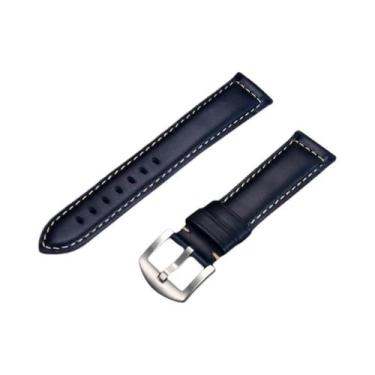 Imagem de Pulseira De Relógio Masculina Retrô Em Couro Genuíno 20mm 22mm, Bracel