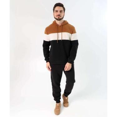 Imagem de Calça Masculina Jogger Moletom Bolsos Marisa Preto-53367 - MR, Preto, 