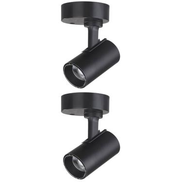 Imagem de Kit 2 Spot Led Direcionável Foxlux Sobrepor 7w 3000k Biv