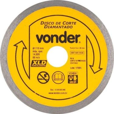 Imagem de Disco De Corte Diamantado Para Porcelanato Xld Contínuo 110mm - Vonder