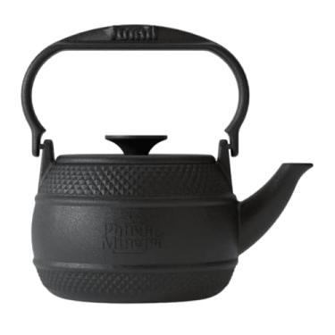 Imagem de Chaleira de Ferro Fundido 13,5x14cm 2L tampa de ferro Panela Mineira compatível com indução