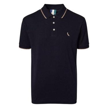 Imagem de Camisa Polo Reserva Enxuto Friso Único Masculino Preto-Masculino