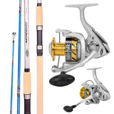 Imagem de Molinete Ragnar 5 Rol Forte Vara De Carbono 40lb Kit Pesca - Makis Fis