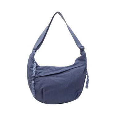 Imagem de Bolsa Transversal Grande De Nylon Estilo Hobo Versátil Para Estudantes