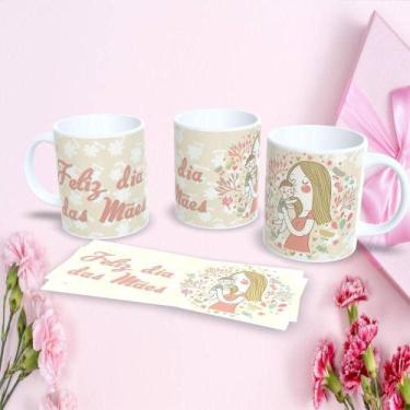 Imagem de Caneca Porcelana 325ML Estampa 7 Personalizada Dia das Mães Presente C