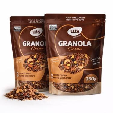 Imagem de Kit 2 Granola Cacau WS NATURAIS c/ Choc Meio Amargo 250g