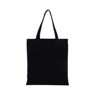 Imagem de Bolsa De Ombro Dobrável Em Lona Preta E Branca De Grande Capacidade, R