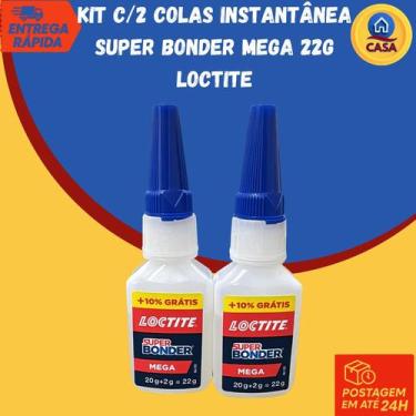 Imagem de Kit 2 Colas Instantânea Super Bonder Mega 22g - Loctite