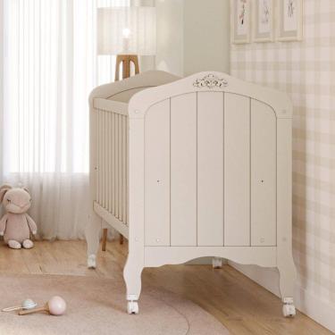 Imagem de Berço Mini Cama Alegria Espresso Móveis Off White