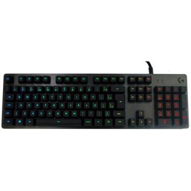 Imagem de Teclado mecanico gamer logitech g512 rgb lightsync carbon switch brown