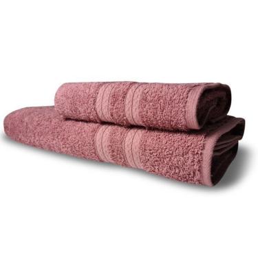 Imagem de Kit de Toalhas Itália Soft 2 Peças 1 Banho 1 Rosto 100% Algodão 430G-M2 Alta Absorção T...