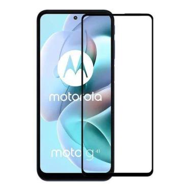 Imagem de Pelicula De Vidro P/ Motorola Moto G41 Cobre Toda Tela - Universo