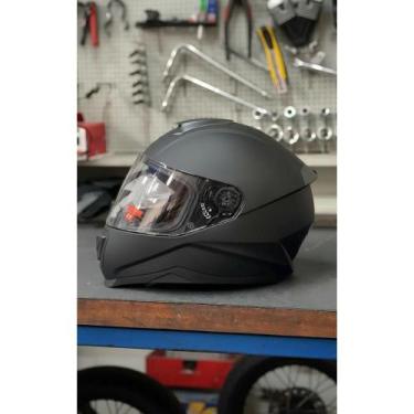 Imagem de Capacete Integral Preto Fosco M (57-58cm) - Máxima Segurança - Congrat
