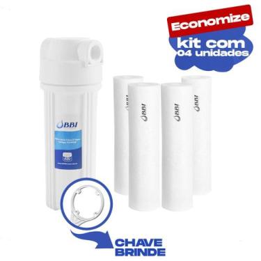 Imagem de Filtro Caixa Dágua Bbi Poe Eco 9.3/4 + 4 Refil Extra + Chave - Bbi Fil