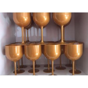 Imagem de Taça Gin dourada unidade - C.A