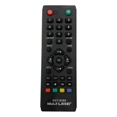 Imagem de Controle Remoto Compatível Com Conversor Multilaser Modelo FBG- 8088
