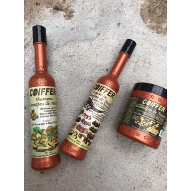 Imagem de Kit Cliente Camafeu De Nozes Coiffer 3un Cabelos Quebradiços