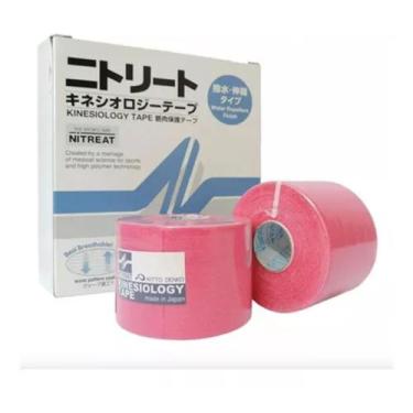 Imagem de Kinesiology Tape Bandagem Adesiva 5cm X 5m Japonesa - Nitto Denko, Ros
