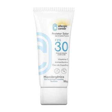 Imagem de Protetor Solar Facial Hipoalergênico Alta Proteção UVA e UVB Allergic 