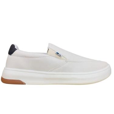 Imagem de Tênis Masculino Polo-Go 417 Casual Skate Couro Resistente, 41, OFF WHI