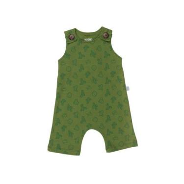 Imagem de Macacão Infantil Bebe Tam P ao GG Estampas Exclusivas - Nido, Verde ca