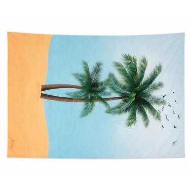 Imagem de Canga de Praia Estampada Pareo Retangular Verão Piscina Tecido Leve Sa